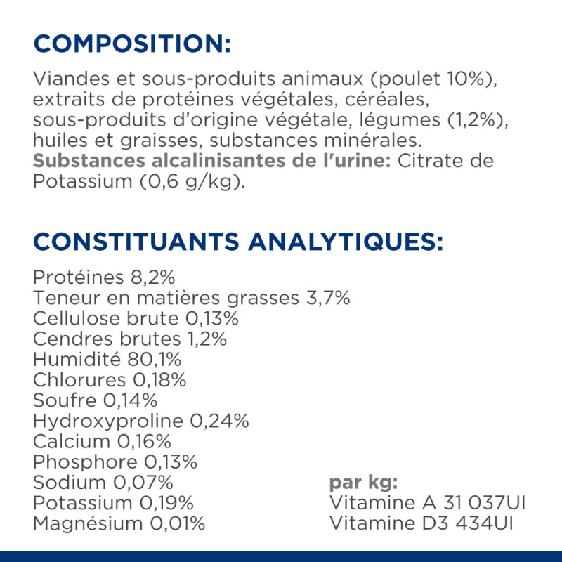 Chat c/d Multicare Mijotés Poulet & Légumes